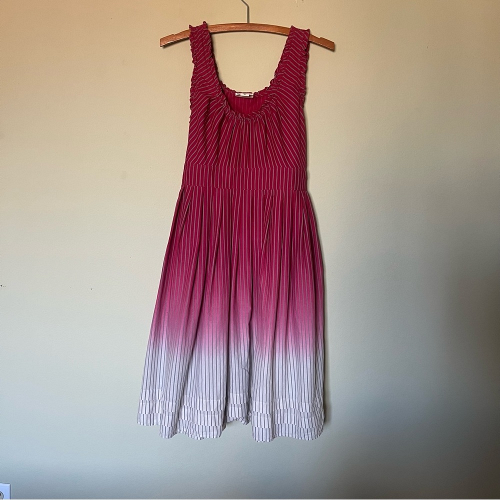 Converse Pink Ombre 100% Cotton Midi Sundress, size M